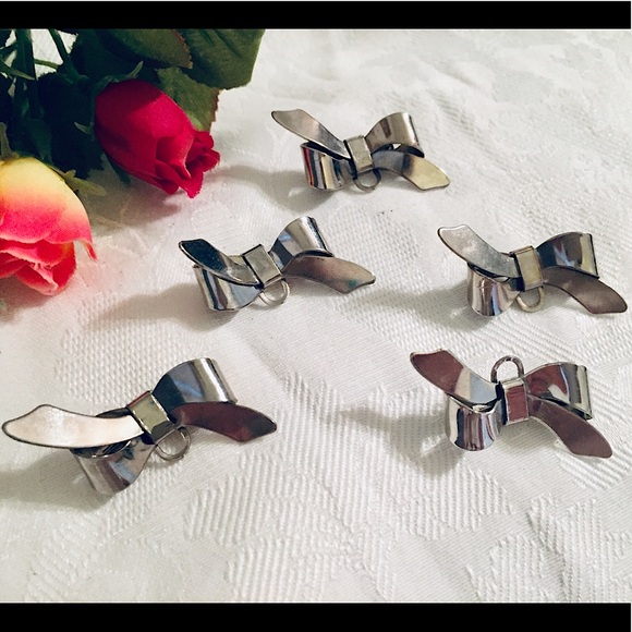 🦋Set of 5 Silver Pin Brooches🦋 - Picture 2 of 4